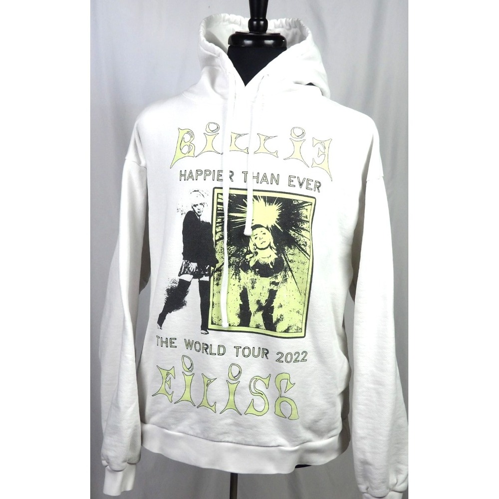 BILLIE EILISH Happier‎ Than Ever 2022 Tour Dates Hoodie Sweatshirt Large